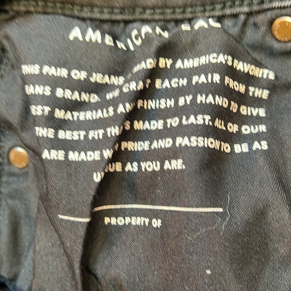 American Eagle Black Next Level Flex Men's Distressed Jeans Size 31x32. EUC. - Picture 4 of 8